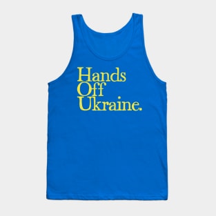 Hands Off Ukraine Tank Top